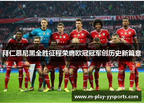 拜仁慕尼黑全胜征程荣膺欧冠冠军创历史新篇章